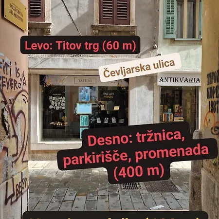 Apartma Old Town Apartment, 7 Min Walk From The Beach